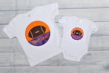 Load image into Gallery viewer, kids-matching-sibling-football-fan-tops-for-littles