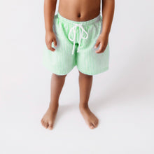 Load image into Gallery viewer, Seersucker Swim Trunks