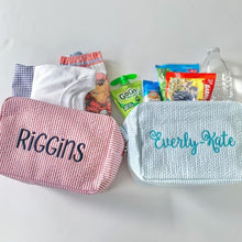 Load image into Gallery viewer, Seersucker Everything Bag