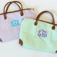 Load image into Gallery viewer, Seersucker Weekender