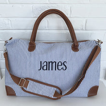 Load image into Gallery viewer, Seersucker Weekender