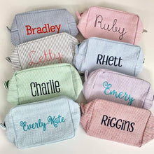 Load image into Gallery viewer, Seersucker Everything Bag