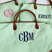 Load image into Gallery viewer, Seersucker Weekender