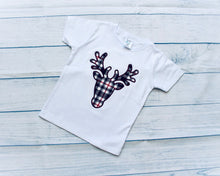 Load image into Gallery viewer, black-white-plaid-kid-s-personalized-christmas-tees-baby-onesie