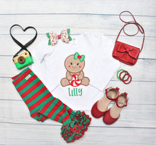 Load image into Gallery viewer, kid-s-gingerbread-tees-tops-christmas-ootd-instagram-baby-outfits