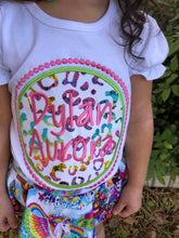 Load image into Gallery viewer, Beaded Circle Monogram Kids Tops