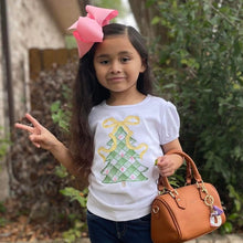 Load image into Gallery viewer, Gingham Christmas Tree with Bow