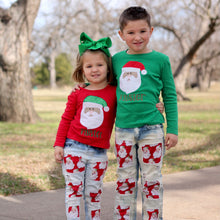 Load image into Gallery viewer, Jolly St. Nicholas Monogram Christmas Shirt for Kids