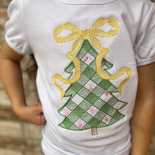 Load image into Gallery viewer, Gingham Christmas Tree with Bow