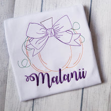 Load image into Gallery viewer, Vintage Bow Pumpkin Tops