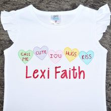 Load image into Gallery viewer, Conversation Hearts Top for Kids - Valentines Day
