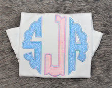 Load image into Gallery viewer, kid-s-handmade-monogram-tops-gender-reveal-shirts-for-big-sister