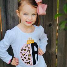 Load image into Gallery viewer, Initial Ornament Christmas Tops for Kids
