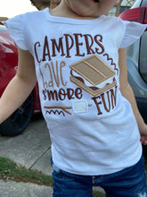 Load image into Gallery viewer, Campers Have S'more Fun Shirts for Kids