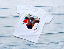 Load image into Gallery viewer, kid-s-cow-christmas-tee-bells-lights-fancy-monogram-tops-for-kids-low-price-boutiques