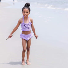 Load image into Gallery viewer, Seersucker 2 Piece Swimsuit