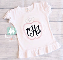 Load image into Gallery viewer, girly-monogram-top-back-to-school-clothes-for-girls