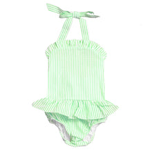 Load image into Gallery viewer, Seersucker 1 Piece Swimsuit