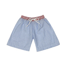 Load image into Gallery viewer, Seersucker Swim Trunks