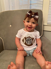 Load image into Gallery viewer, Appliqué Bow Football Top for Babies & Kids