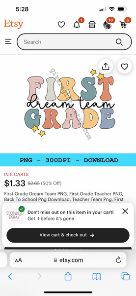 First Grade Dream Team shirt