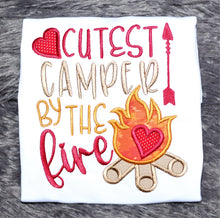 Load image into Gallery viewer, kid-s-cute-camping-shirt-faith-lee-embroidery-texas-boutique
