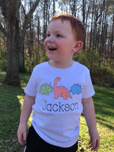 Load image into Gallery viewer, adorable-kid-s-dinosaur-shirts-handmade-monogram-tops-for-littles
