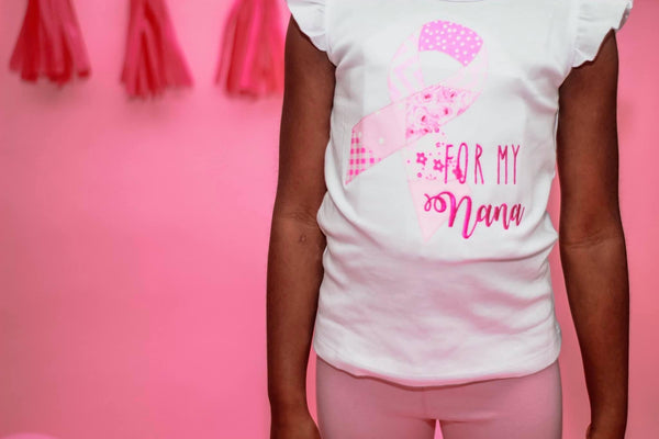 Breast Cancer Ribbon Shirt for Kids