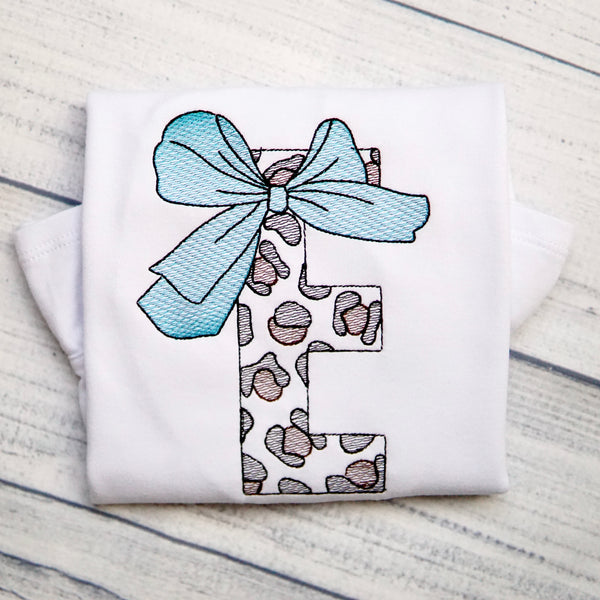 Leopard Bow Letter