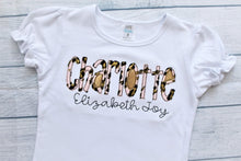 Load image into Gallery viewer, Name Monogram Custom Kids Shirts + Baby Onesie
