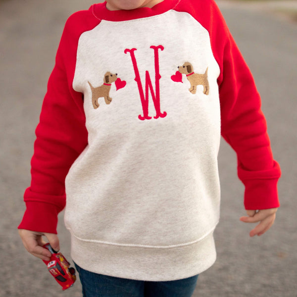 Puppy Valentines Pullover