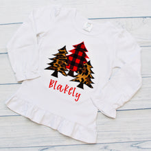 Load image into Gallery viewer, Merry Christmas Trees Personalized Tees for Kids
