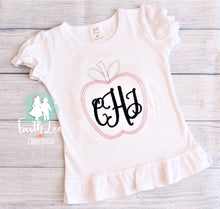 Load image into Gallery viewer, girly-monogram-top-back-to-school-clothes-for-girls
