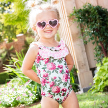 Load image into Gallery viewer, Peonies Bow Swimsuit
